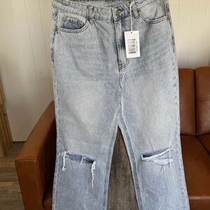 VERVET Leslie Vintage Flare Jeans Light Blue Distressed Jeans SZ 28